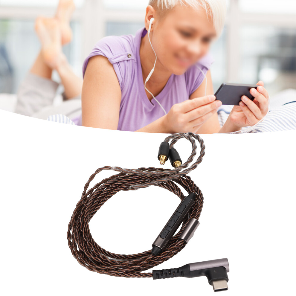Ofc Copper Upgrade Earphone Cable For Ath E50 E70 Ls300 A2dc Type-C Nylon 80Cm 8481376158601