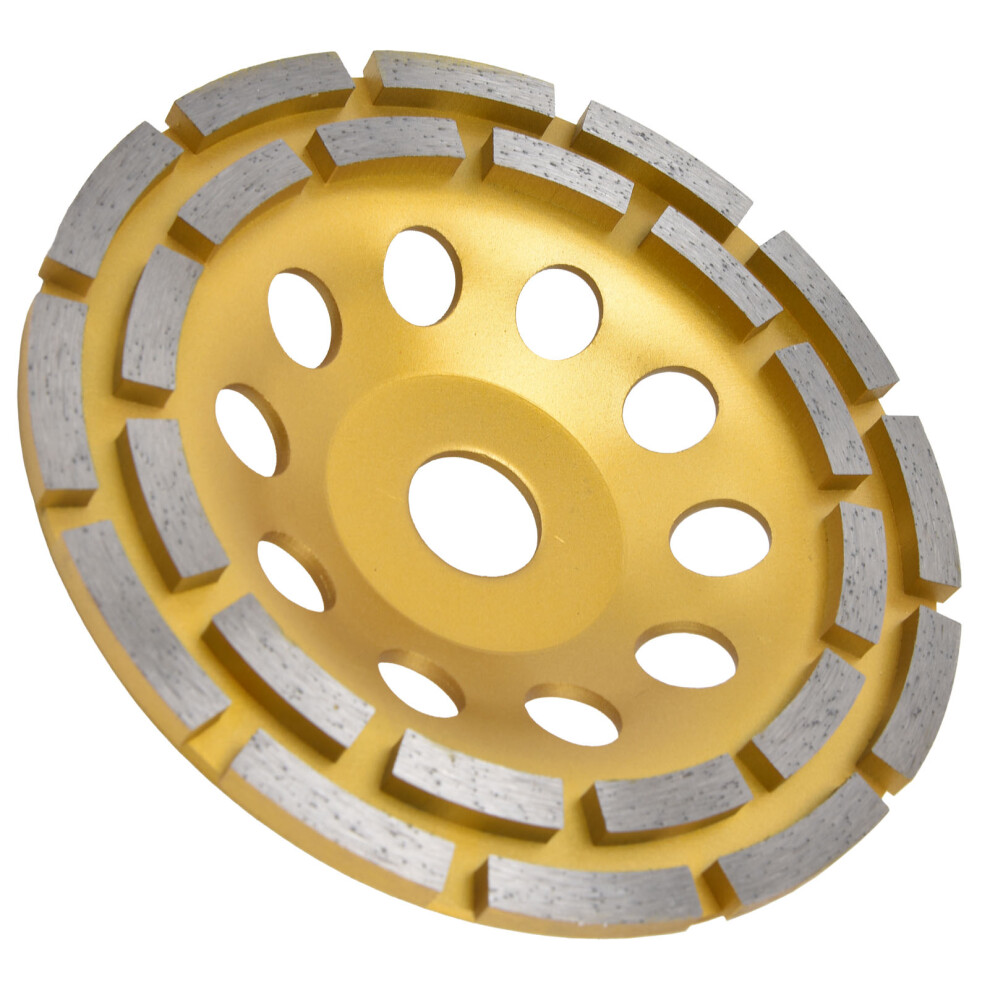 150Mm Double Row Diamond Cup Grinding Wheel For Granite, Marble & Concrete 7901376163746