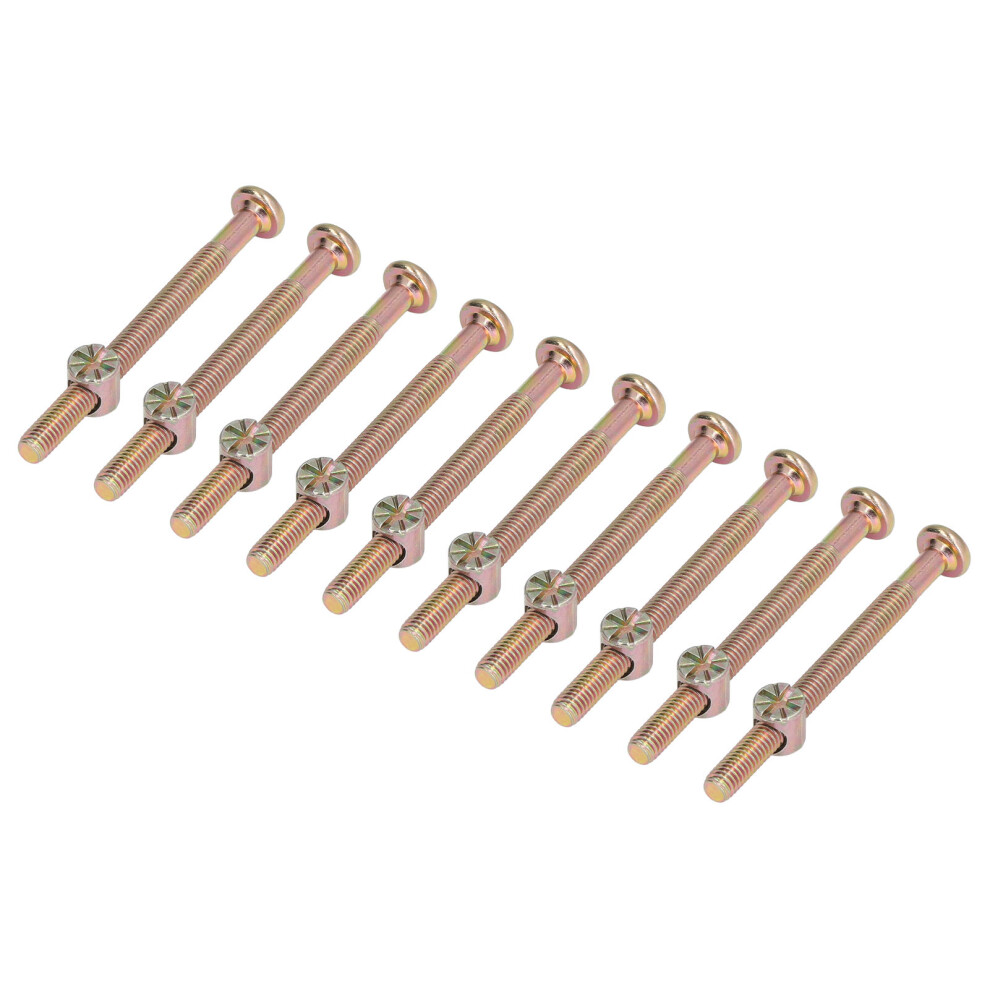 Galvanized M6x70mm Crib Hardware Kit 10 Sets For Stable Assembly 4181376163950