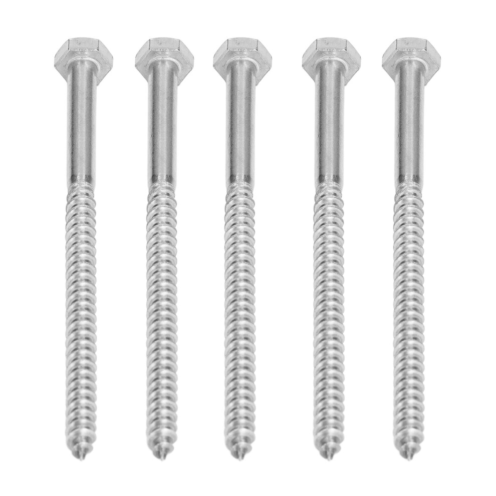 M6x100mm A2-70 Stainless Steel Half Thread Lag Screw 304 Self Tapping 7901376164217