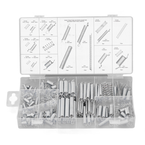Compact 200Pcs Spring Assortment for Maintenance DIY with Sturdy Design 1