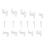 Hard Drive Combs Repair Head Replacement Set for West Digital W2S, White 3