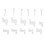 Hard Drive Combs Repair Head Replacement Set for West Digital W2S, White 8