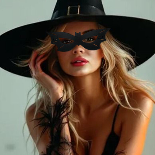 Μάσκα μεταμφίεσης Black Eye για γυναίκες, μάσκα μεταμφίεσης ανδρών για το Halloween, μαύρη 1