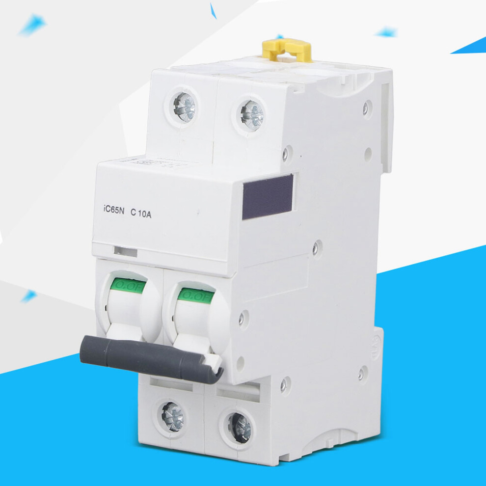 2P Residual Current Isolator Miniature Circuit Breaker 10A 400V Ic65n 8161376168823