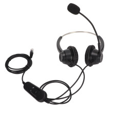 Corded RJ9 Headset For Business Phones With Immersive Surround Sound And Memory Foam Ear Cushions Wideband Sound Telephone Headset Noise Canceling