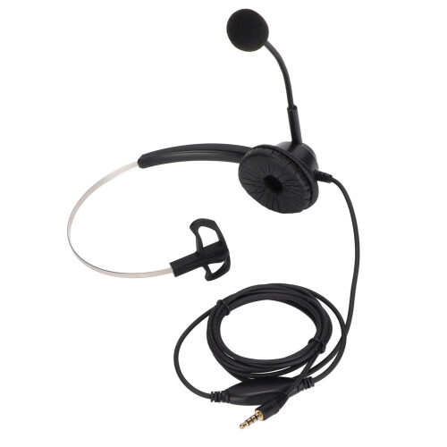 Casque pliable avec microphone antibruit, utilisation mains libres, microphone à perche flexible, conception réversible, compatible avec les