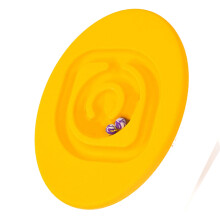Bambini Lumaca Bilancia Altalena Piatto Plastica Labirinto Gioco Sensoriale Sport Giallo