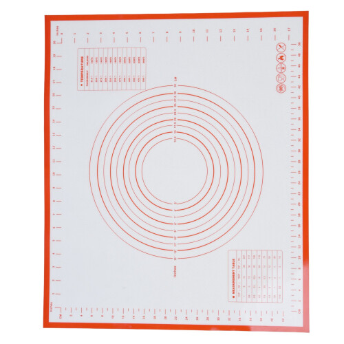 Silicone-Gebäckmatte zum Backen, 50x60cm, Rot