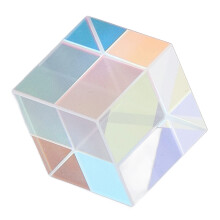 Cube en verre dichroïque coloré de 18 mm pour l'enseignement, la recherche en physique et la décoration