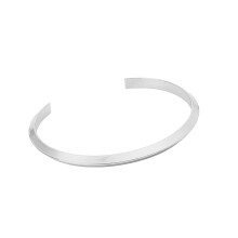 Sterling zilveren manchetarmband, handgemaakte verstelbare armband voor dames en heren, minimalistische, verfijnde, waterdichte sieraden met delicate