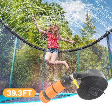 Adjustable Water Pressure Trampoline Sprinkler, Splash Park Outdoor Summer Fun Safe and Easy to Use Multi-Functional in Summer Durable Leak-Proof