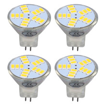 4Pcs MR11 LED Bulb 5W 500lm Warm White Double Pin Base Spotlight Landscape