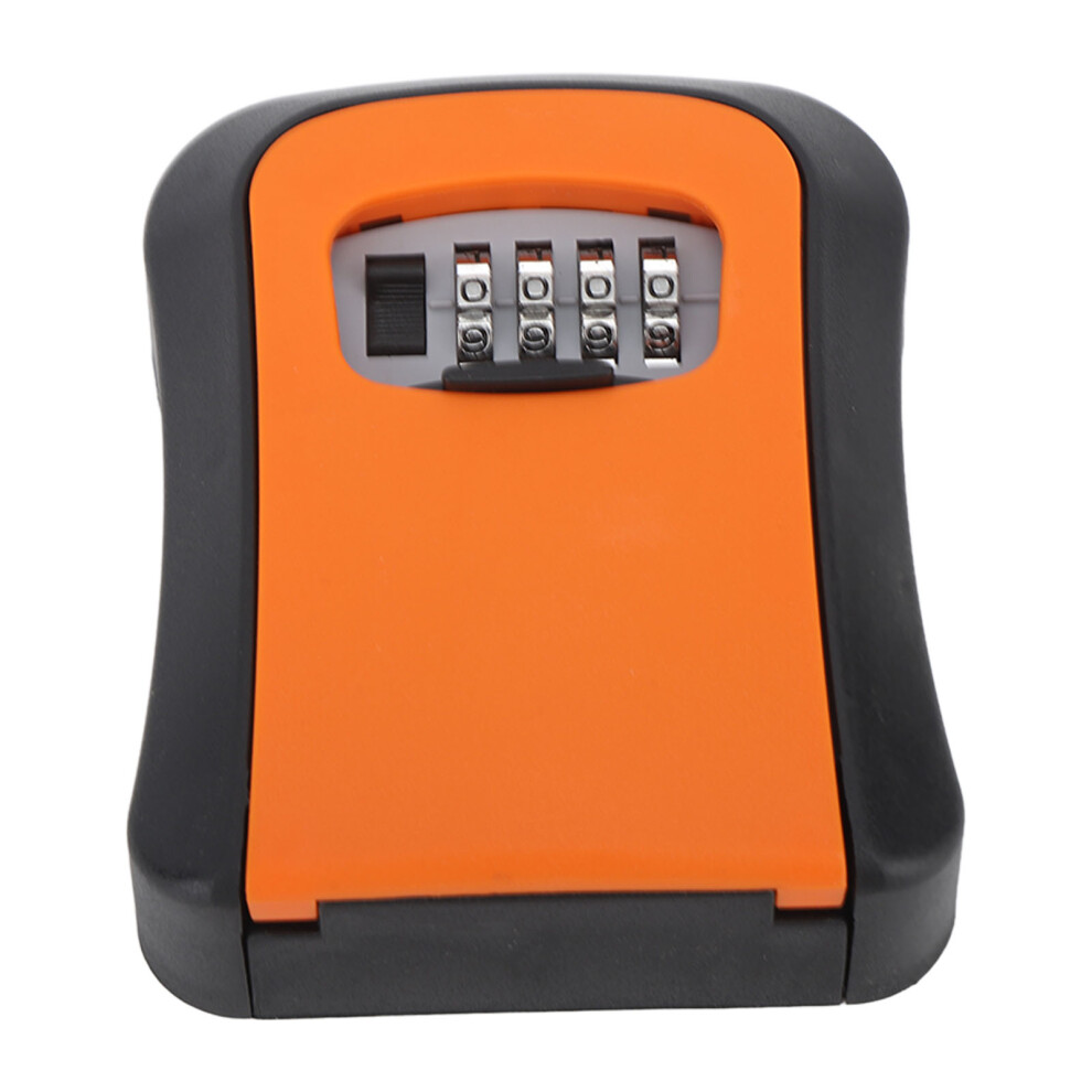 Wall Mounted Orange Key Lock Box, 5-Key Capacity, Abs Material 4941376176394