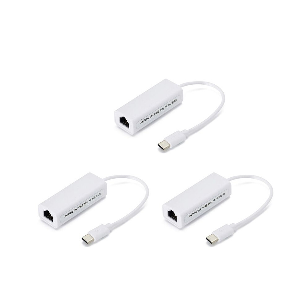 3X Network Card USB Type-C to Rj45 100M Driver-Free Network Card Converter Network Cable Adapter Ethernet Adapter A-image-OPC-PQPP6CR-NEW