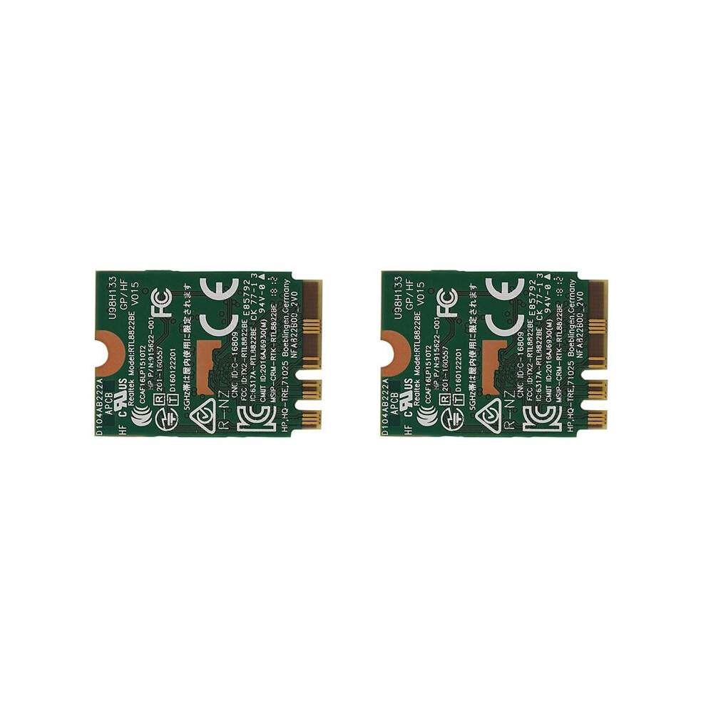 2X Ac Wifi Adapter For Rtl8822be Ngff M.2 802.11Ac 2.4G/5Ghz Wifi Card+ 4.1 Fru: 01Ax711 01Ax712 For 4713940469979