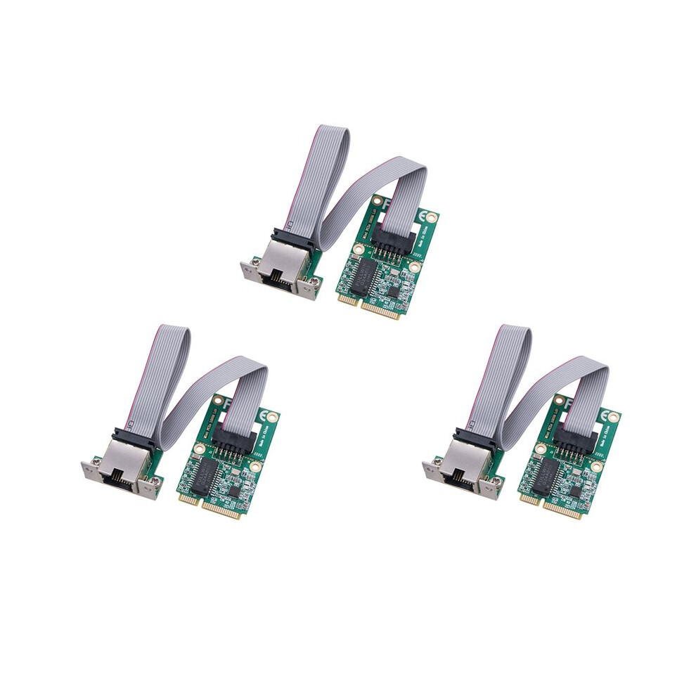 3X New Pci-E Network Card 1000Mbps Gigabit Ethernet Nic Adapter Rtl8111f Pci Express 10/100/1000M Rj45 Lan 6032033410352