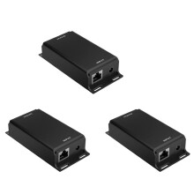 3X Gigabit PoE Injector 12V to 24V PoE Converter for Solar Conversions 12-60V Input 24V Passive PoE Output for MikroTIk