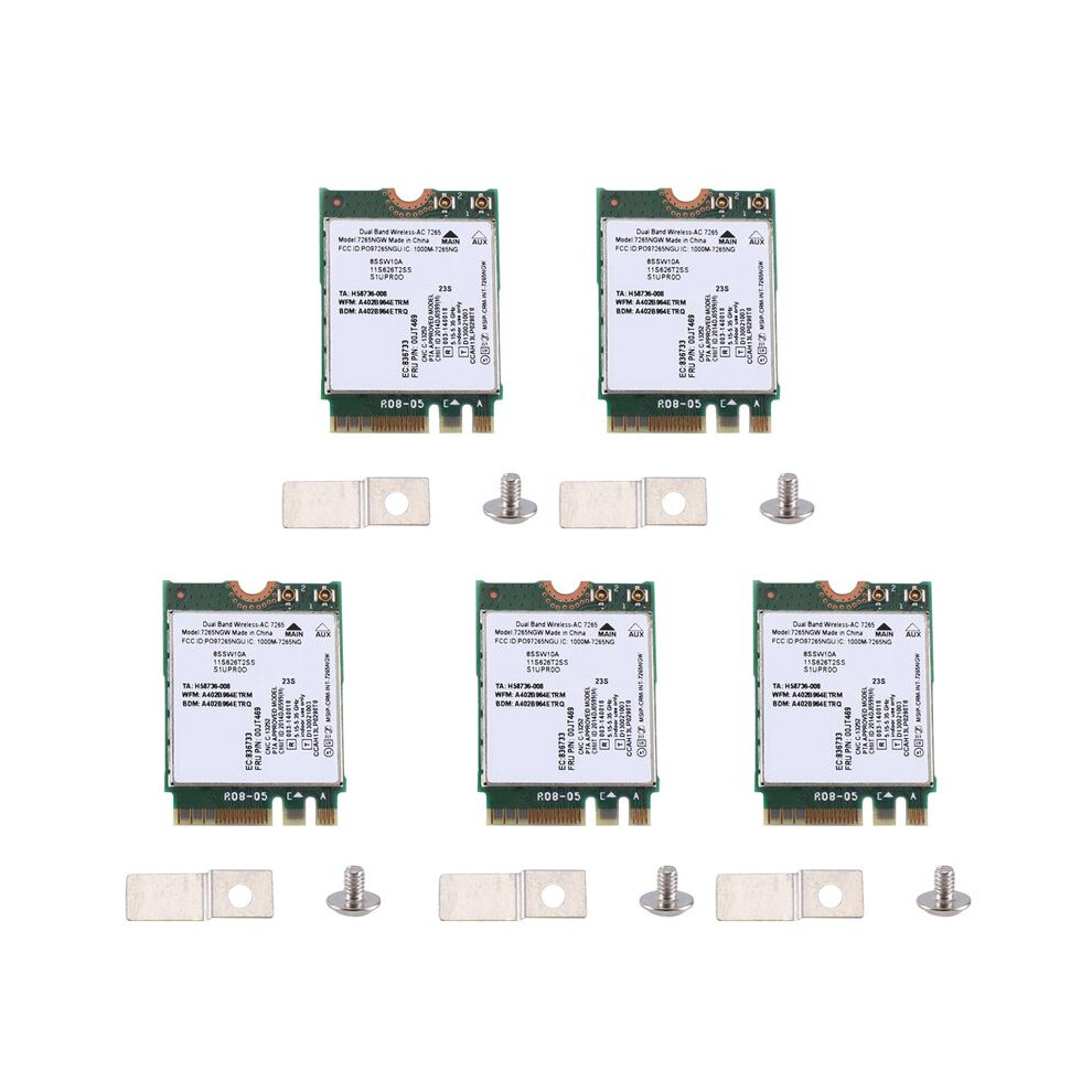5X AC7265 7265NGW WiFi Card FRU00JT469 802.11AC NGFF BT4.0 for   E550 E455 E555 Series-image-OPC-PPWCYSG-NEW