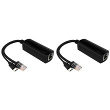 2X for Raspberry Pi 5 PoE Splitter 5V 4A 10/100/1000Mbps IEEE802.3af/At Type C PoE Splitter for Raspberry Pi 5B