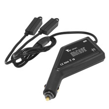 Fast Charging Car Charger for 4 Pro/ 3 Pro USB Dual Battery Adapter with Safety Features for RC Drones