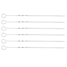 10 Stück Edelstahl-Grillspieße Flache Sign-Nadeln für Fleisch & Gemüse
