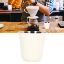 304 Stainless Steel Coffee Mug 80ml Double Layer White Wide Mouth