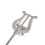 Compact Iron Lyre Stand with Secure Clip for Marching Bands & Orchestras 1