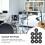20pcs Gray Cymbal Felt Washers, 4cm Stand Replacement Pads 8