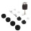 12Pcs Felt Cymbal Replacement Accessories for Hi Hat Clutch (Black) 1