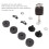 12Pcs Cymbal Felt Sleeves & Wing Nuts Kit, Gray, 4cm 5