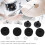 12Pcs Felt Cymbal Replacement Accessories for Hi Hat Clutch (Black) 5