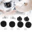 12Pcs Felt Cymbal Replacement Accessories for Hi Hat Clutch (Black) 14
