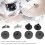 12Pcs Cymbal Felt Sleeves & Wing Nuts Kit, Gray, 4cm 10