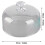 Watch Movement Dust Cover Storage Box, 6 Grids, Plastic, 103mm 5