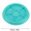 Watch Movement Dust Cover Storage Box, 6 Grids, Plastic, 103mm 12