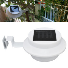 Waterproof Solar Gutter Lights 3 LEDs, 12x6cm, White