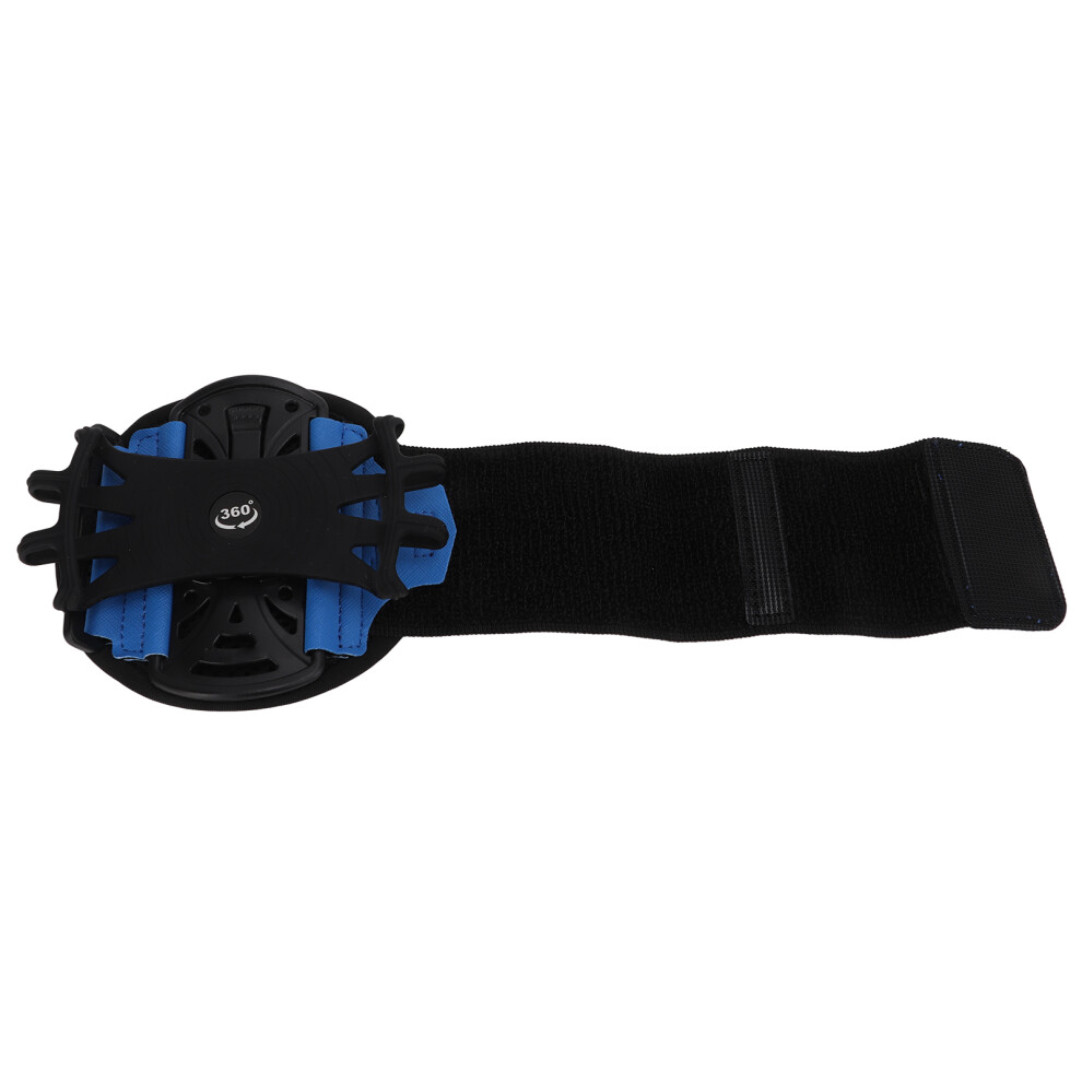 6.6In Phone Holder Armband Wrist Case 180 Rotation Detachable Blue 4231376193119