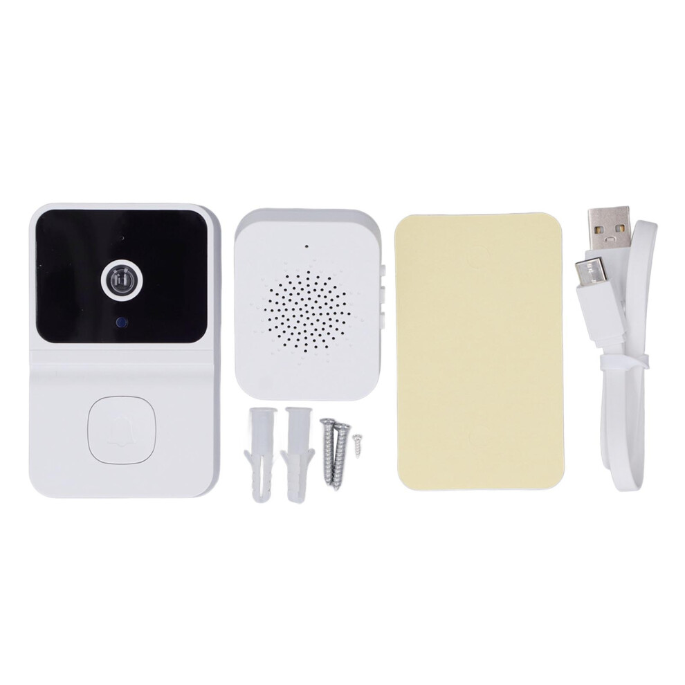 Wireless Hd Camera Video Doorbell With Ir Alarm Security Night Vision 2 Way Audio Pir Motion Detection Cloud Storage Compatible With Smart Home 9439860515361