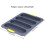 Silicone-Baguette-Form mit 4 Rippen, Hellgrau, 33,4x23,5 cm 3
