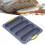 Silicone-Baguette-Form mit 4 Rippen, Hellgrau, 33,4x23,5 cm 11