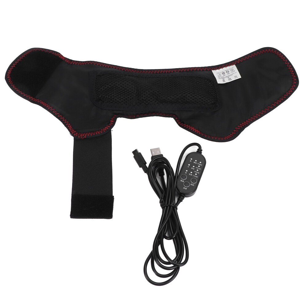 Adjustable Heat Levels Knee Wrap, Muscle Soreness Relief Heating And Vibrating Massage Therapy USB Powered Support For Plantar Fasciitis And