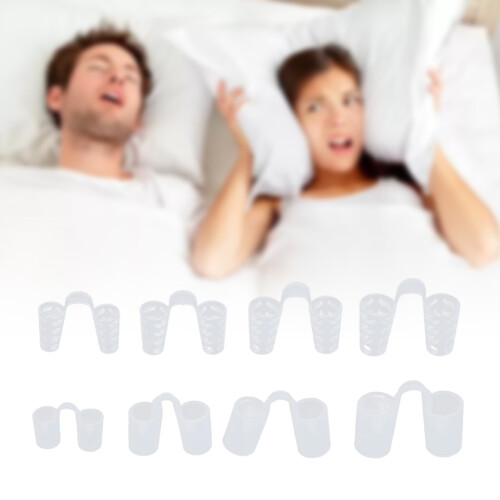 Comfortable Silicone Nasal Dilator Set for Snoring Includes Case