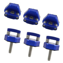 6 Stück Auto-Hardtop-Schrauben, Rändelschraube zum Schnellen Entfernen für JK JKU JL JLU JT 2007-2022, Blau