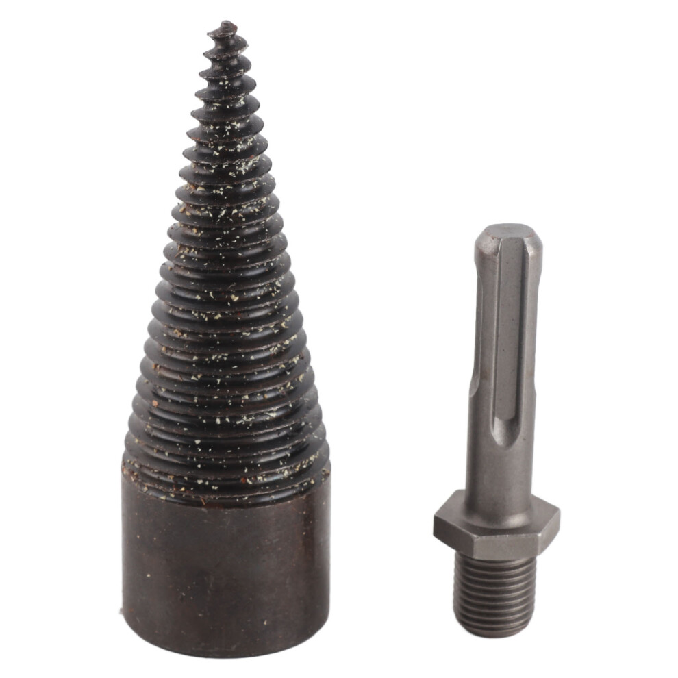Firewood Log Splitter Drill Bit High Carbon Steel Round Shank Household Tool 8761376200983