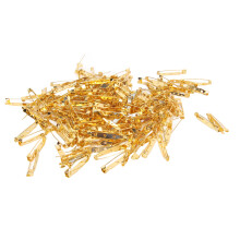 200pcs Spilli di sicurezza in oro da 1,4 pollici, antiruggine e lavabile, per vestiti e tela