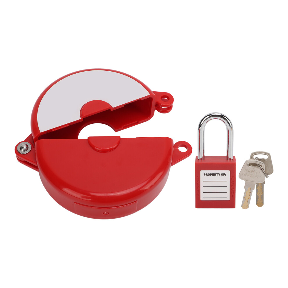Plastic Hose Bib Lock, Abs, Fits 64-127Mm Handwheels, Red 6911376202414