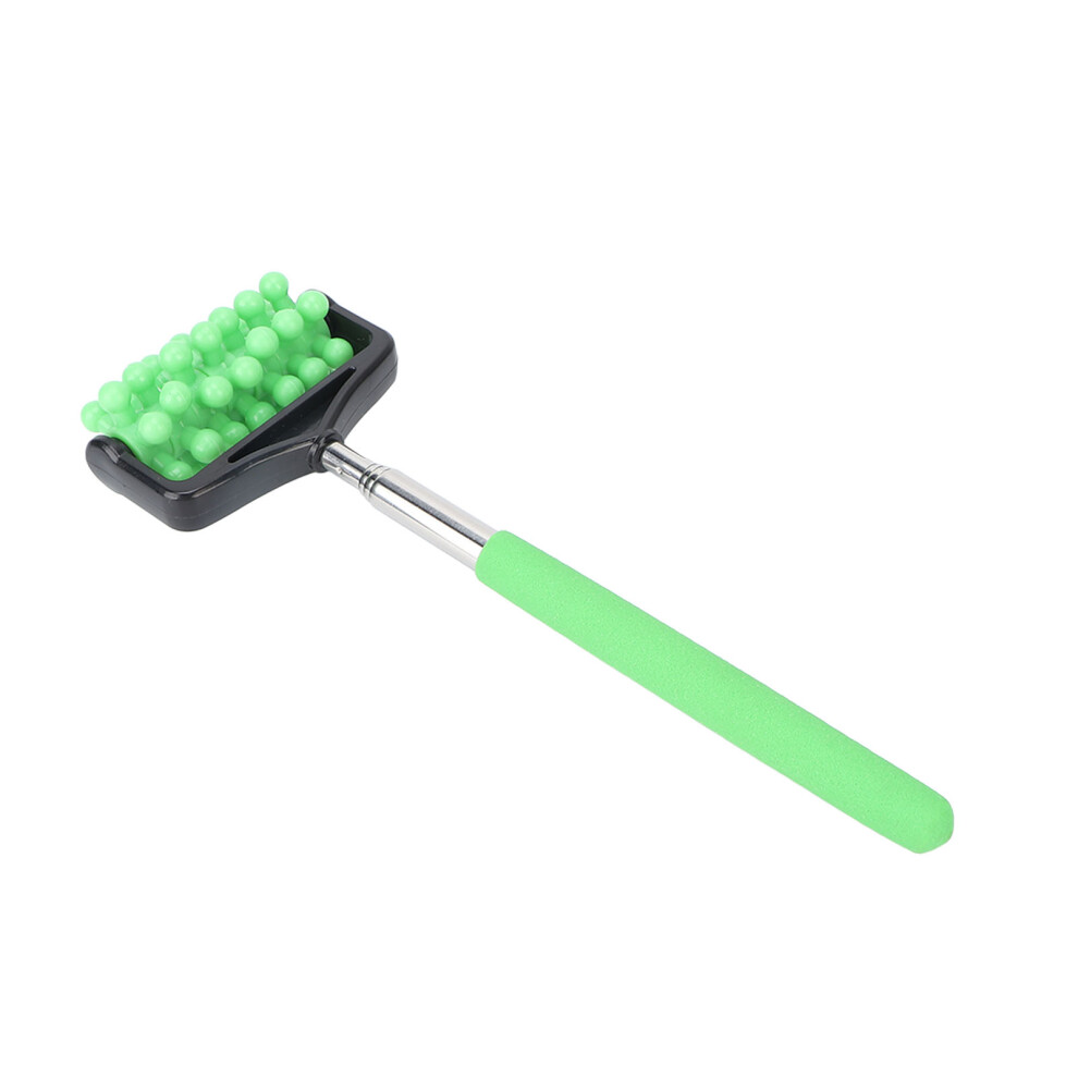Green Household Back Roller Massage Stick Telescopic For Men Women Muscle Pain
