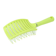 Professional Fluorescent Yellow Vented Paddle Hair Brush for Thick Hair (25 x 7.5cm)