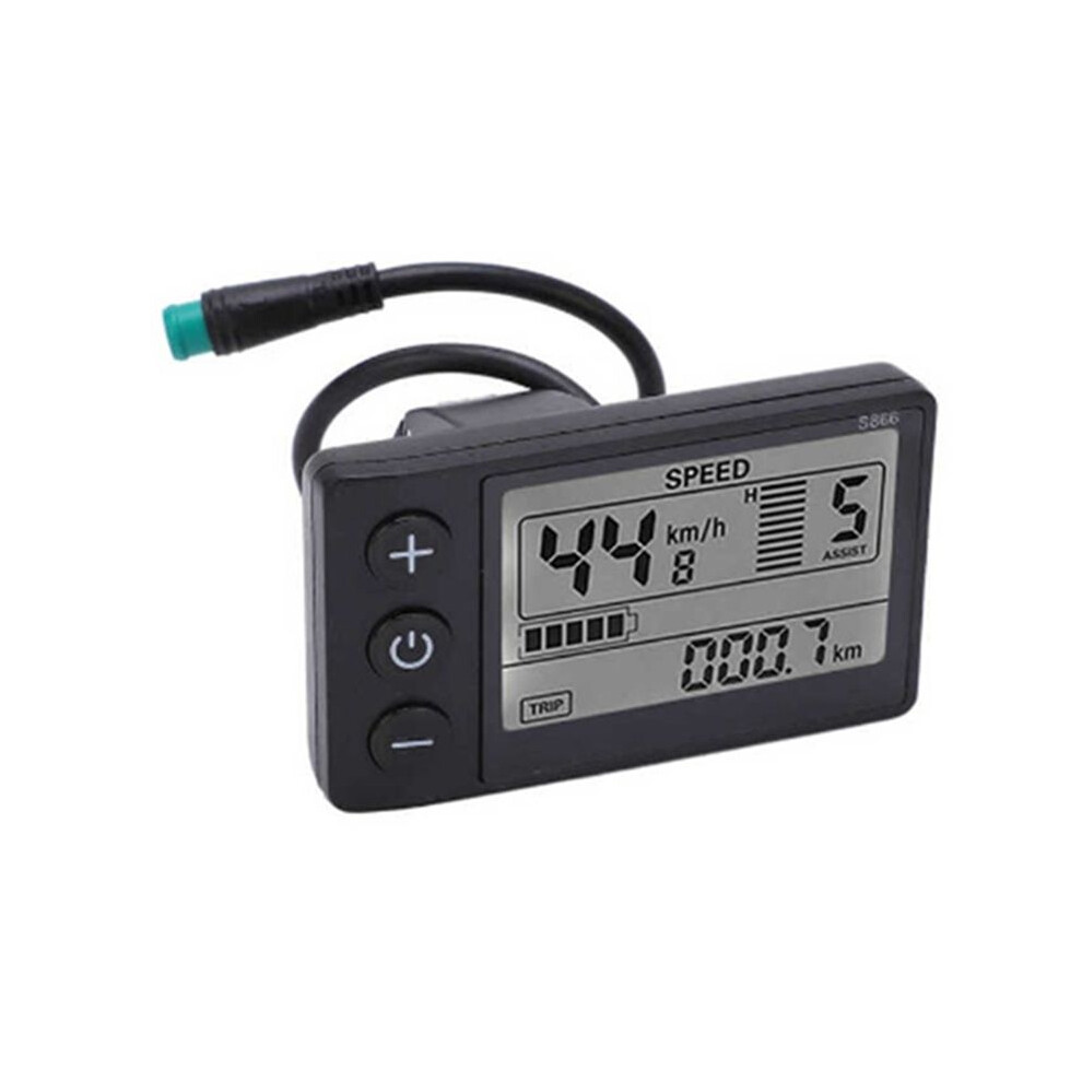 24V 36V 48V 60V Waterproof Lcd Display S866 Controller Panel Dashboard Electric Bike Display For Electric Scooter 5Pin 4712060425711